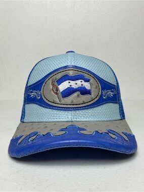 Gorra Bandera de Honduras Parche de Cuero Bordado, Estilo Vaquero